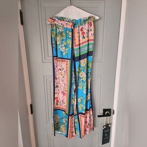 Anthropologie Multicolor Floral Cropped Pants